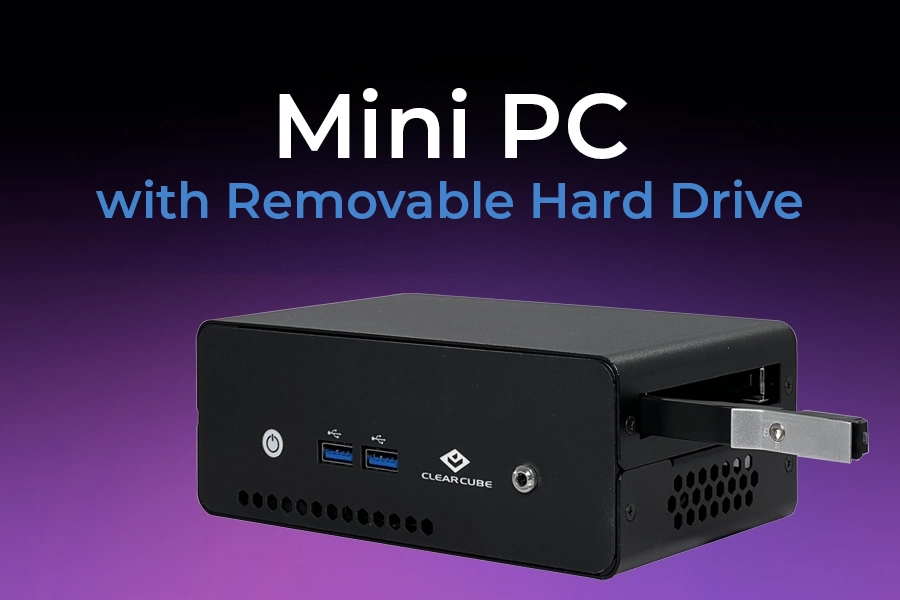 mini pc with removable hard drive SSD